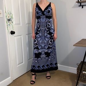Brand New Britney Treasure Blue Maxi Dress